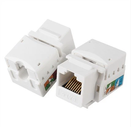 Pris Cystadleuol OEM UTP Cat6A Cat6 Cat5E Ethernet Modiwl Jack Keystone